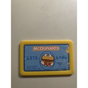 VTG FISHER PRICE PLAY‎ FOOD McDONALDS REGISTER ●DRIVE THRU Yellow CREDIT CARD